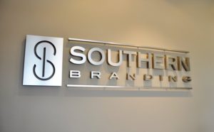 Southern Branding Flat Cut Metal Interior Sign