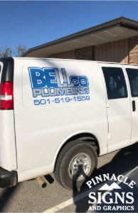 Bellco Plumbing Van Vehicle Graphic