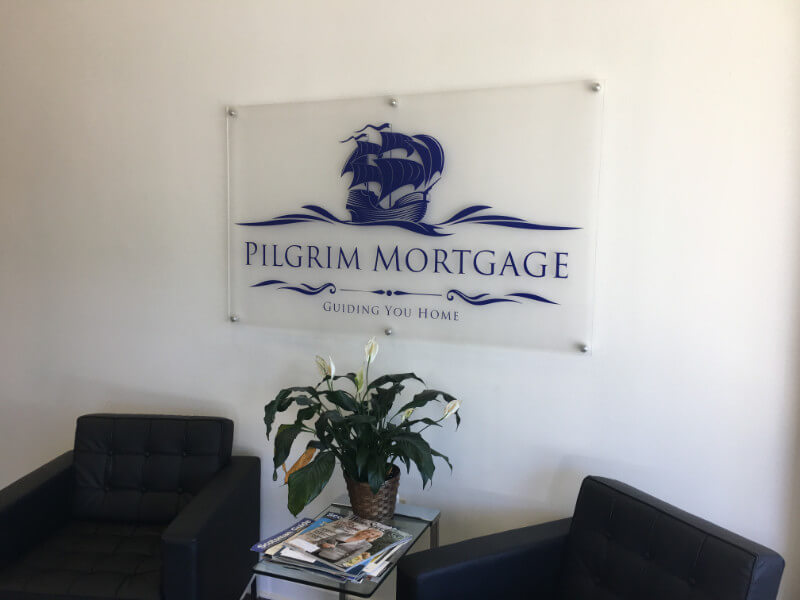 Pilgrim Mortgage Acrylic Interior Sign