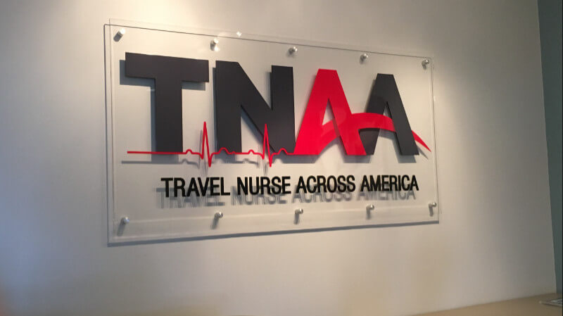 TNAA Acrylic Standoff Sign