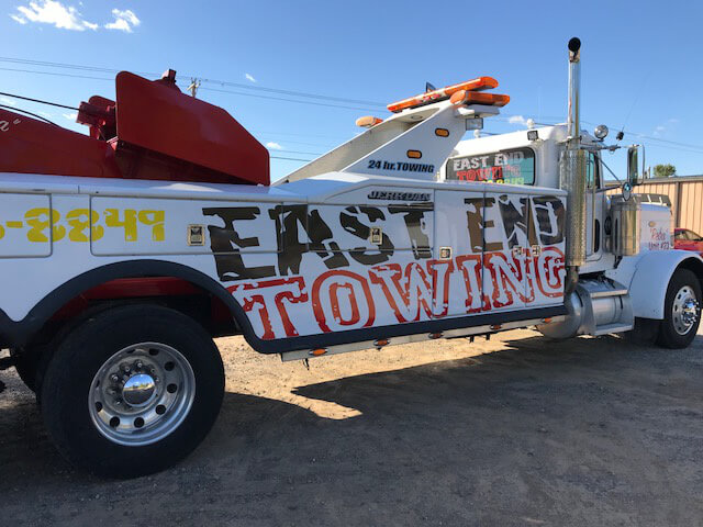 East End Towing Custom vehicle graphic