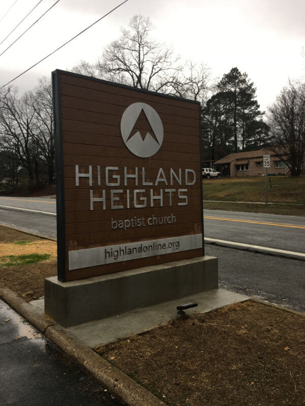 Highland Heights Monument Sign