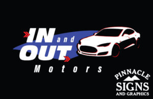 In and Out Motors Custom Logo Design