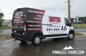 United Fence Custom Van Wrap