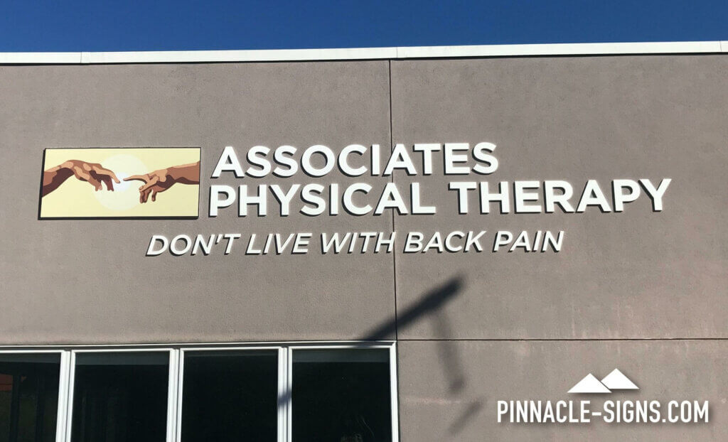 associates physical therapy building sign