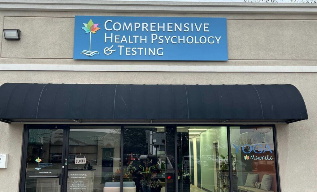 comprehensive health psychology building sign