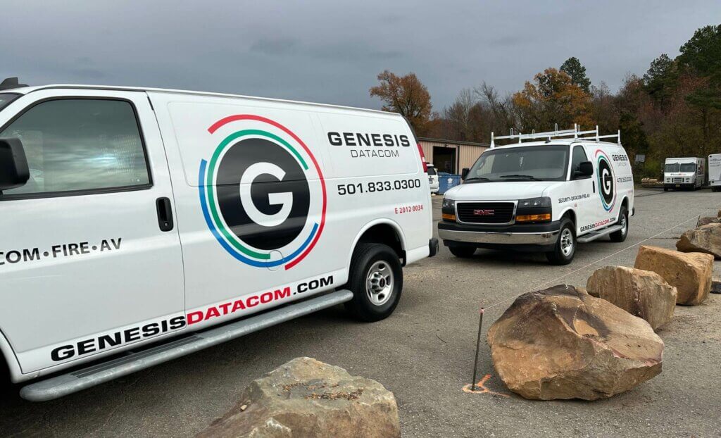 genesis data work van custom graphics