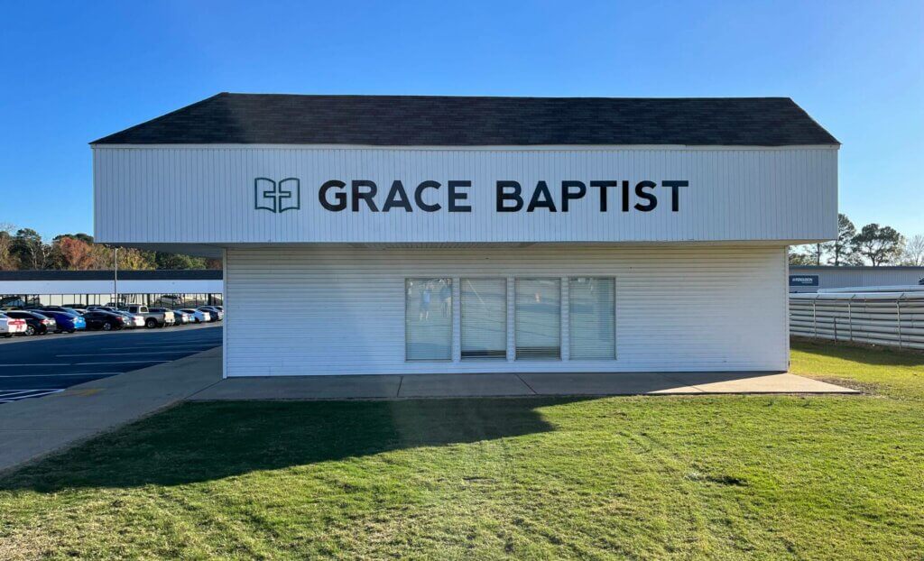 Grace Baptist Church building sign