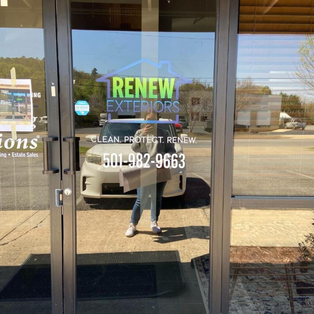 renew exteriors custom window graphic